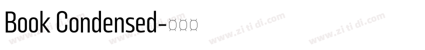 Book Condensed字体转换 Book Condensed字体转换